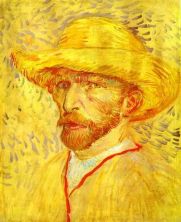 Haga click para ver la imagen ampliada 1887 autoportrait au chapeau de paille 1.jpg
